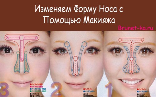 Макияж для тех у кого большой нос Макияж для тех у кого большой нос