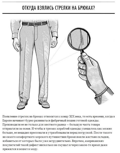 Как сделать чтобы стрелки на брюках