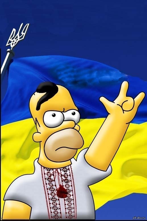 Simpsons Ukraine Flag