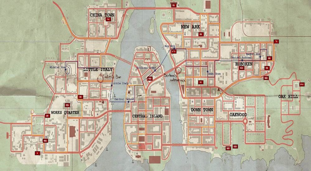 Mafia 2 Карта