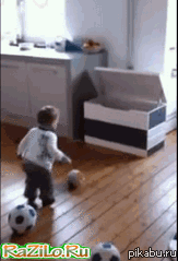 Футбольное мастерство в 1,5 года