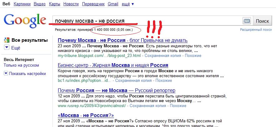 Почему Москва - не Россия