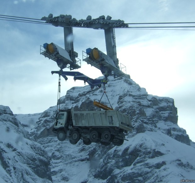 Доставка грузов на высоте...