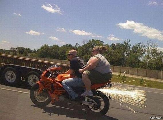 Тюнинг на мотоцикле...