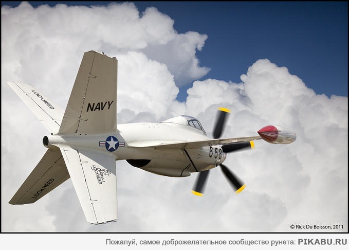 Прикольный хвост у самолета