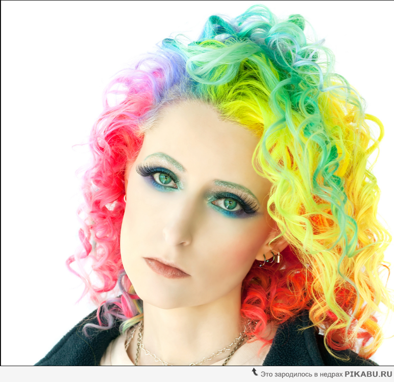 Вот это цвет волос...