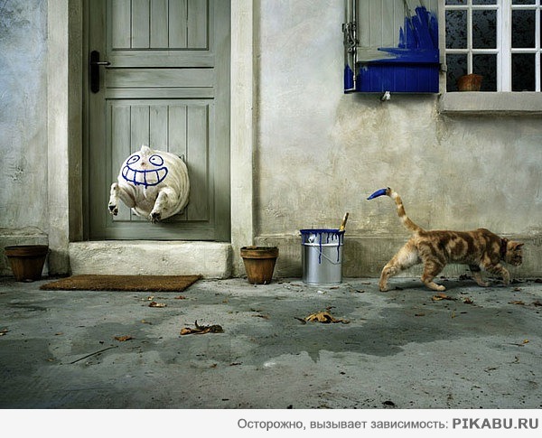 Пришёл, напакостил, ушёл =)