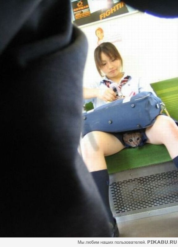 Японочка показывает свою киску