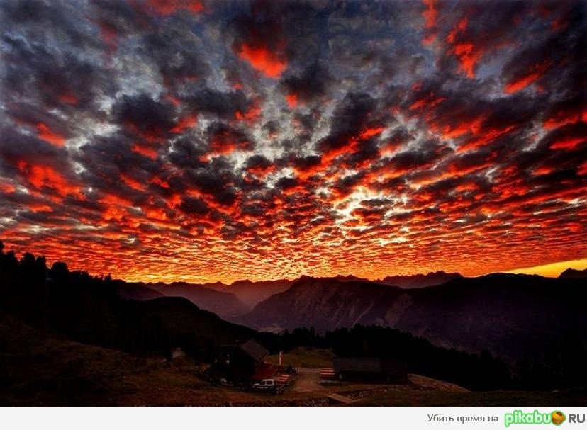 Закат в горах