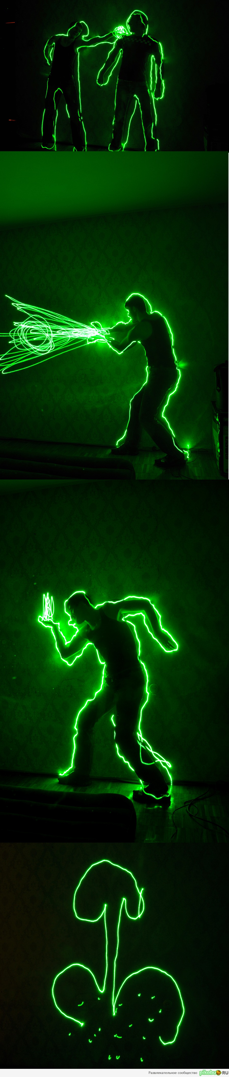 С братом фигней страдали))