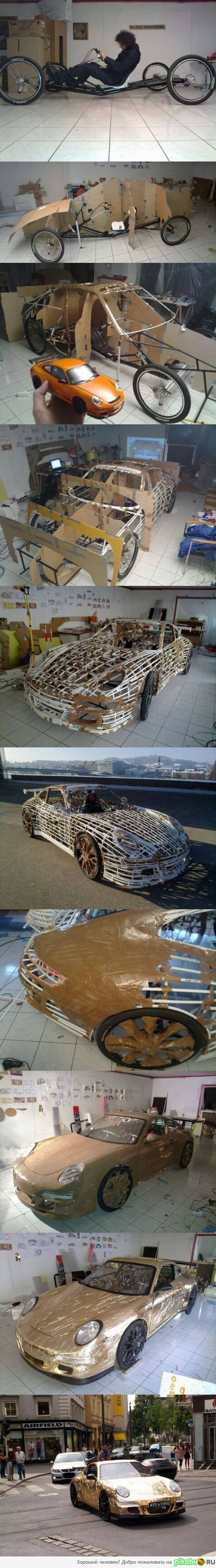 Porsche 911 Gold Hand Made Edition  )