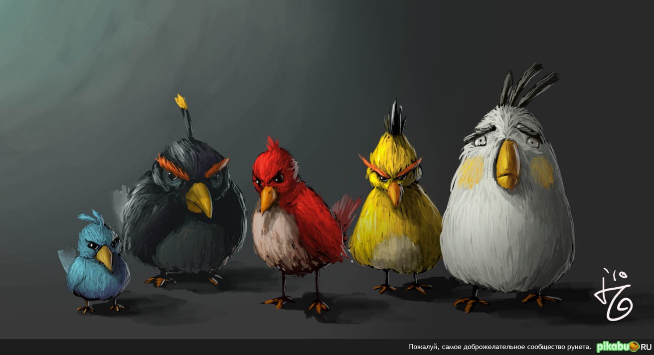 Фан-арт Angry Birds | Пикабу