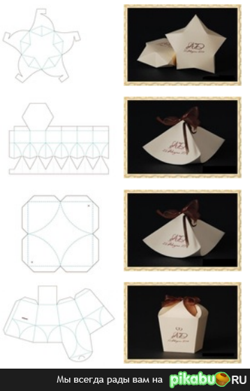 Коробочка для конфет своими руками. Шаблон | Коробочки, Поделки из бумаги, Шаблон коробки