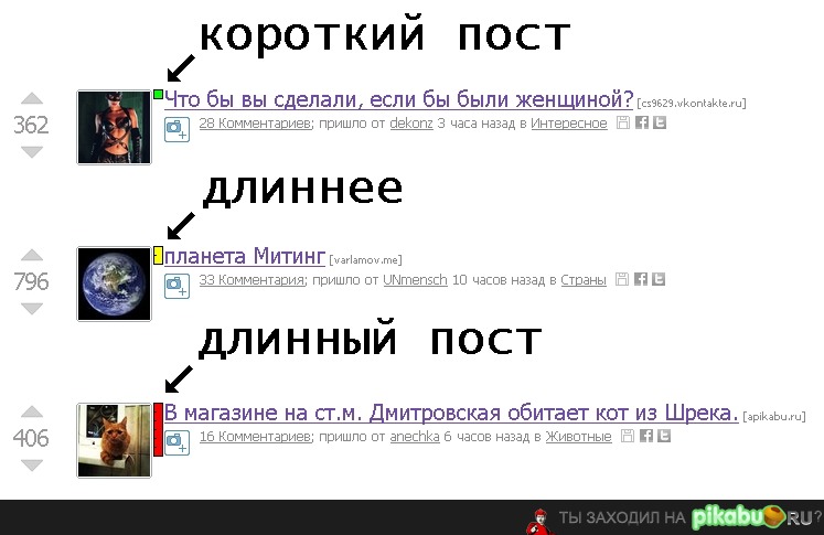 Измеритель длины изображения/текста поста - предложение по дизайну ленты новостей. добавте что-нибудь такое..