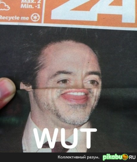 Epic newspaper face :D