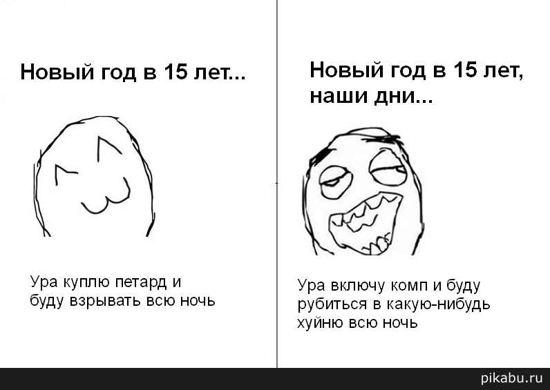 Новый год в 15 лет...