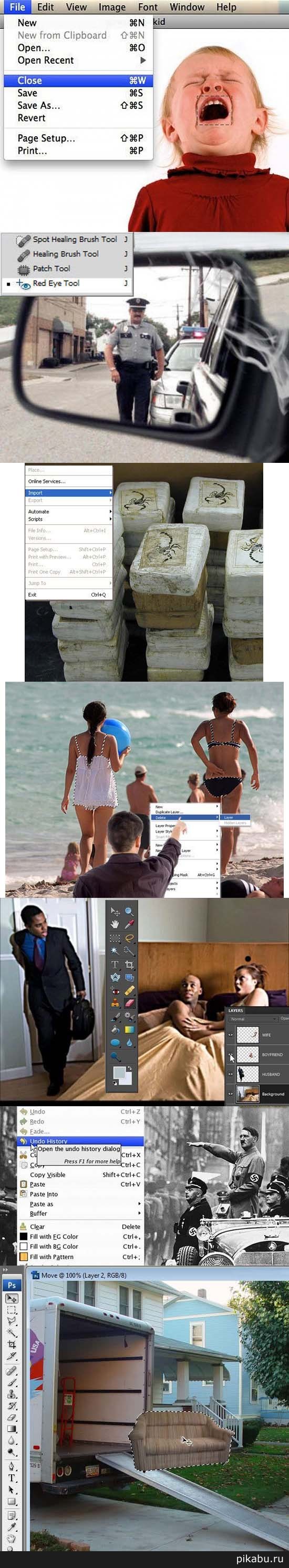 Если бы фотошоп можно было использовать в реальной жизни...