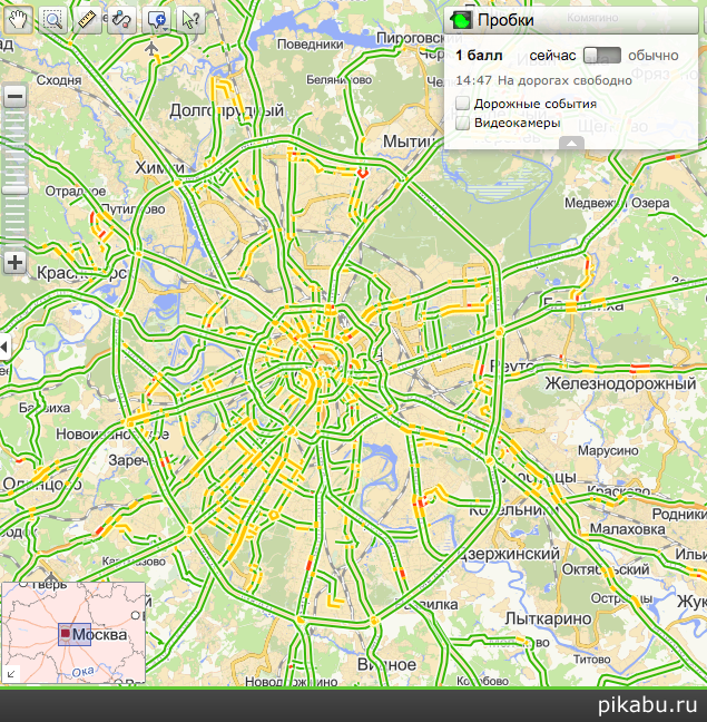 Мечта автолюбителя ) Сейчас на Яндекс.Картах