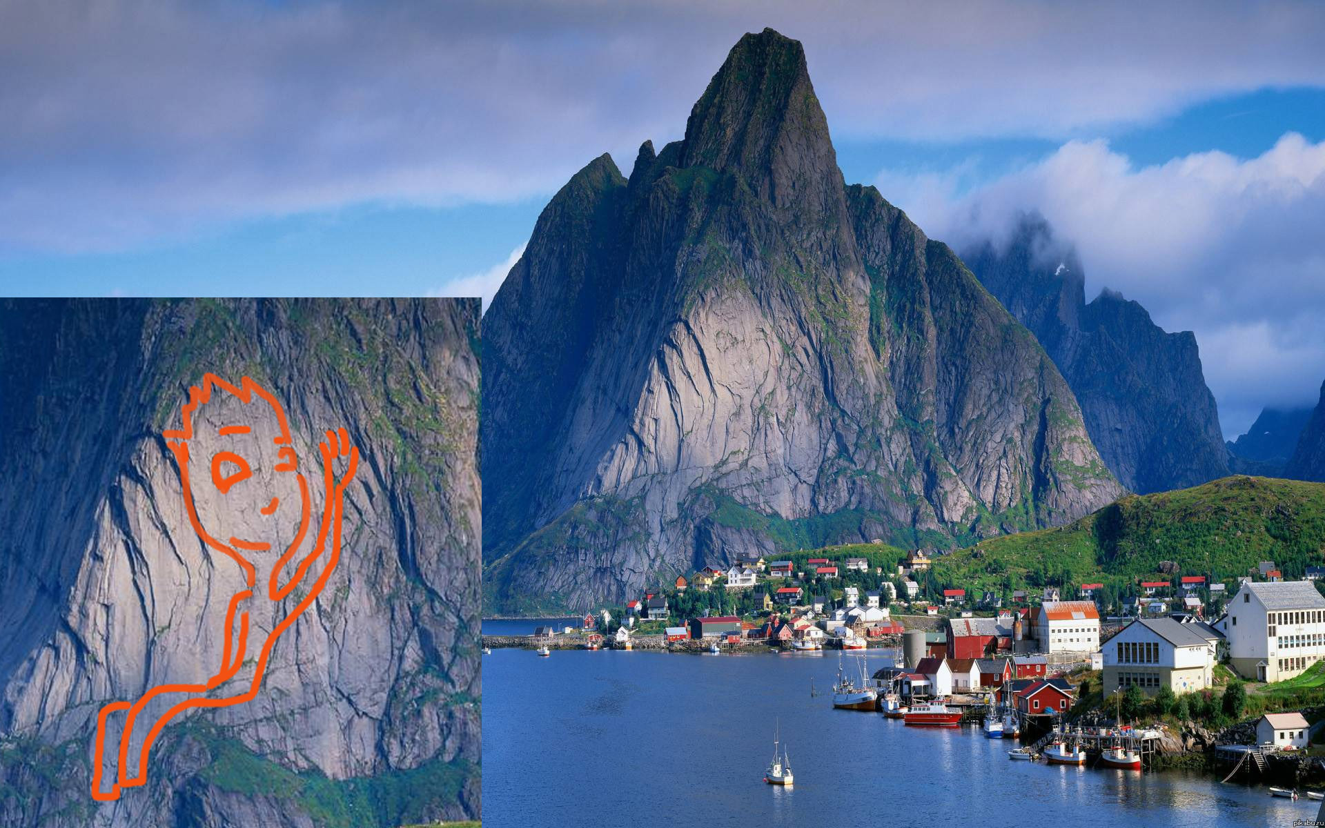 Недавно выкладывали фото Норвегии...