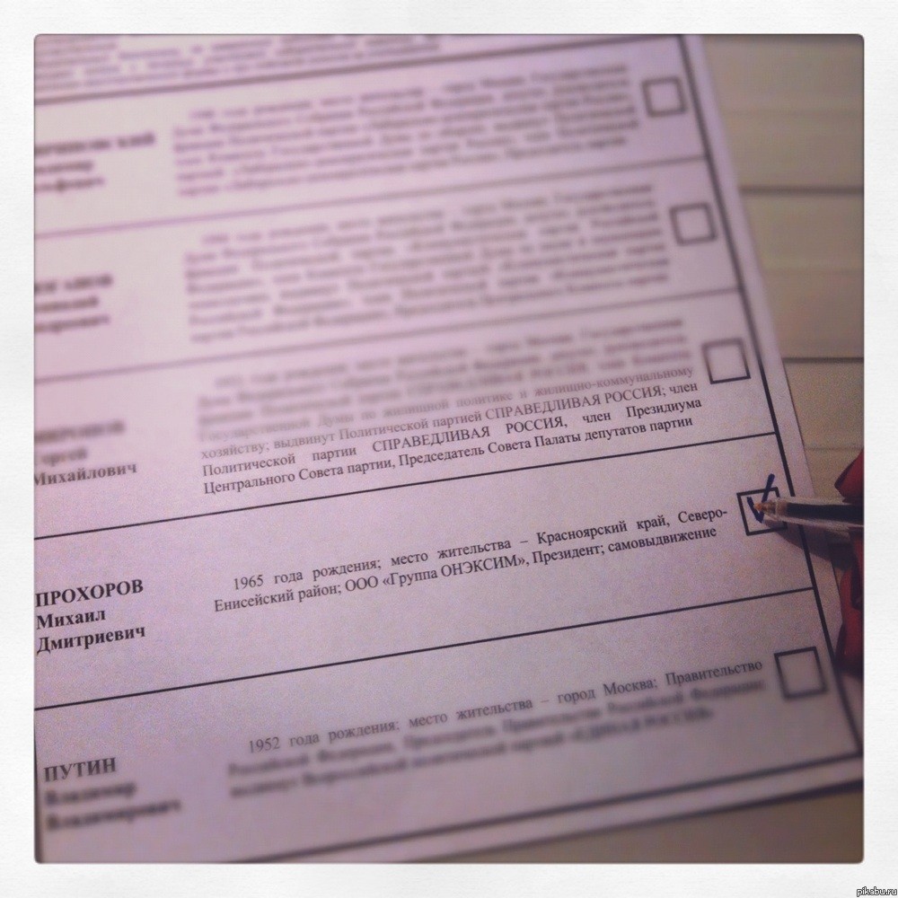 С выборов специально для пикабу