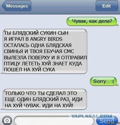 Angry Birds and Message