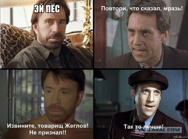 С тобой, свинья, говорит капитан Жеглов!
