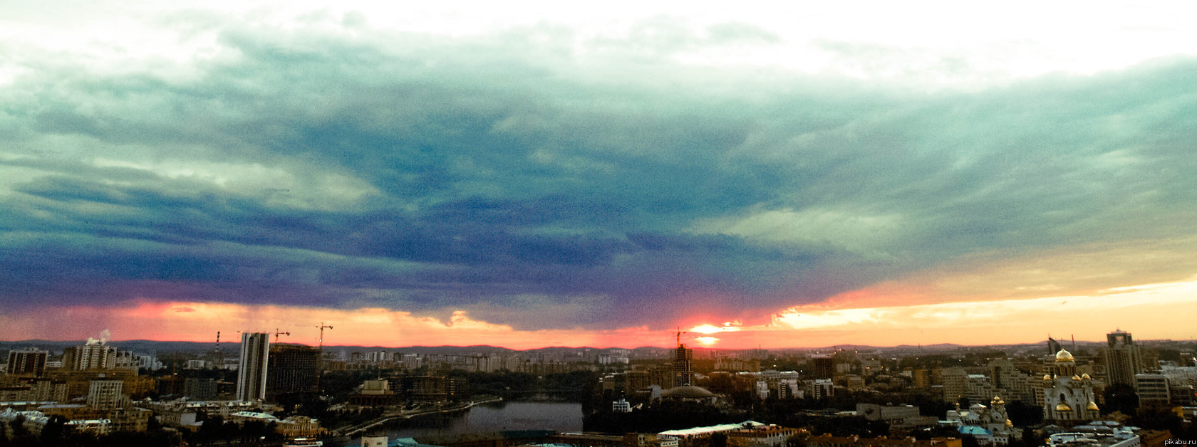 закат в Екатеринбурге
