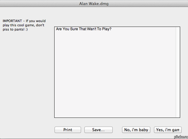 Там должно было быть лицензионное соглашение, но видимо это работает лучше чем оно.