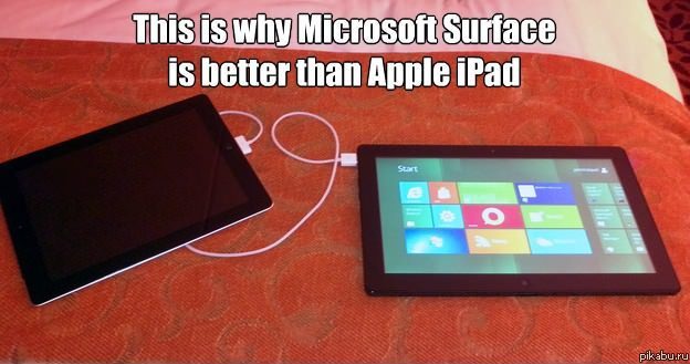 &quot; Microsoft Surface ,  iPad&quot; ,   .   9gag.
