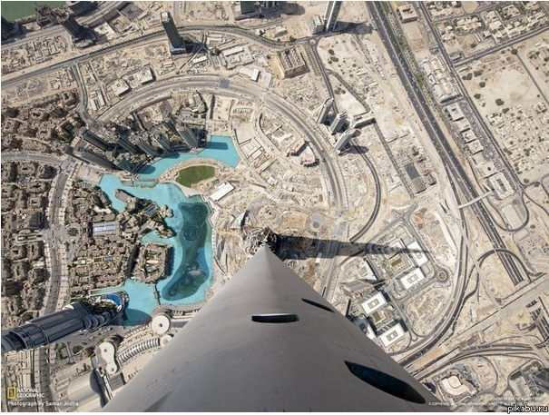 Фото с самого высокого здания мира.