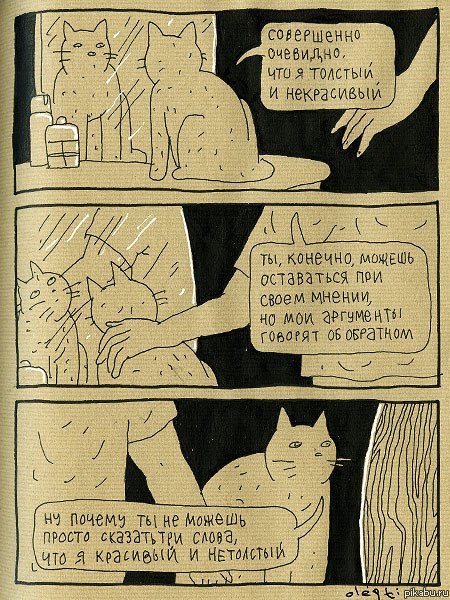 Кот и человек.
