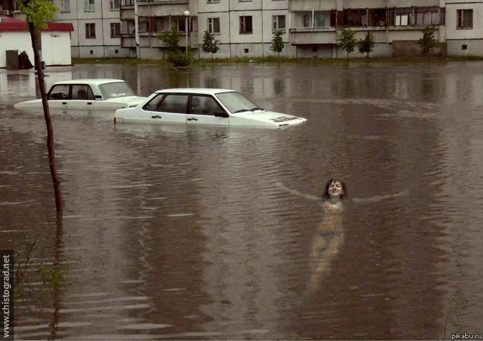 Потоп из за дождя.
