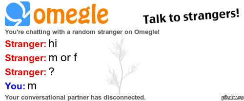 Классический диалог в Omegle