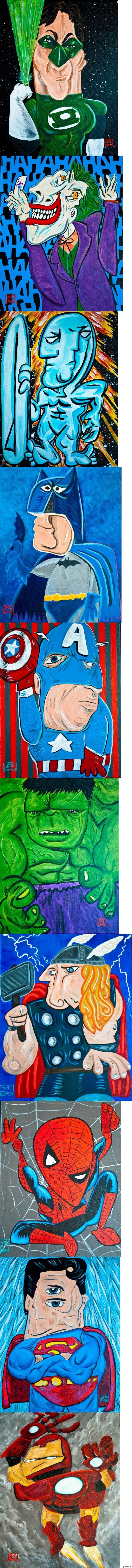 Если бы Пикассо работал на Marvel и DC Comics.