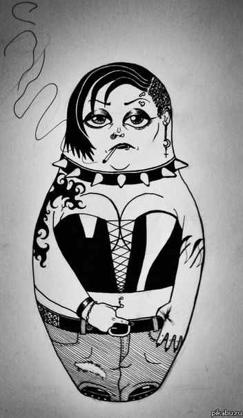 Только матрешка. Только хард кор.