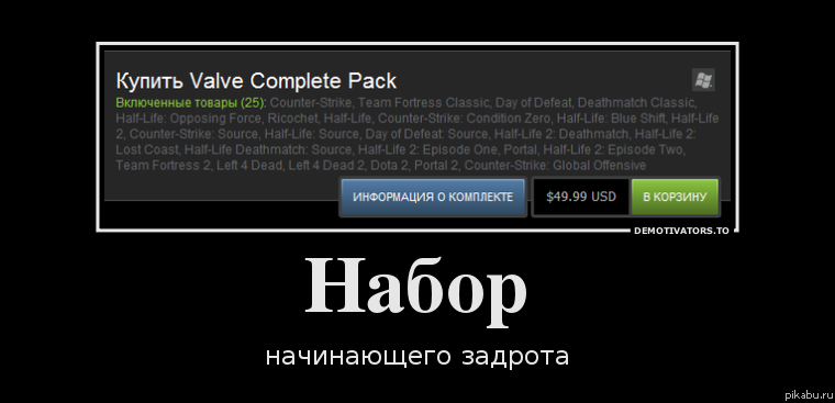 Набор начинающего задрота