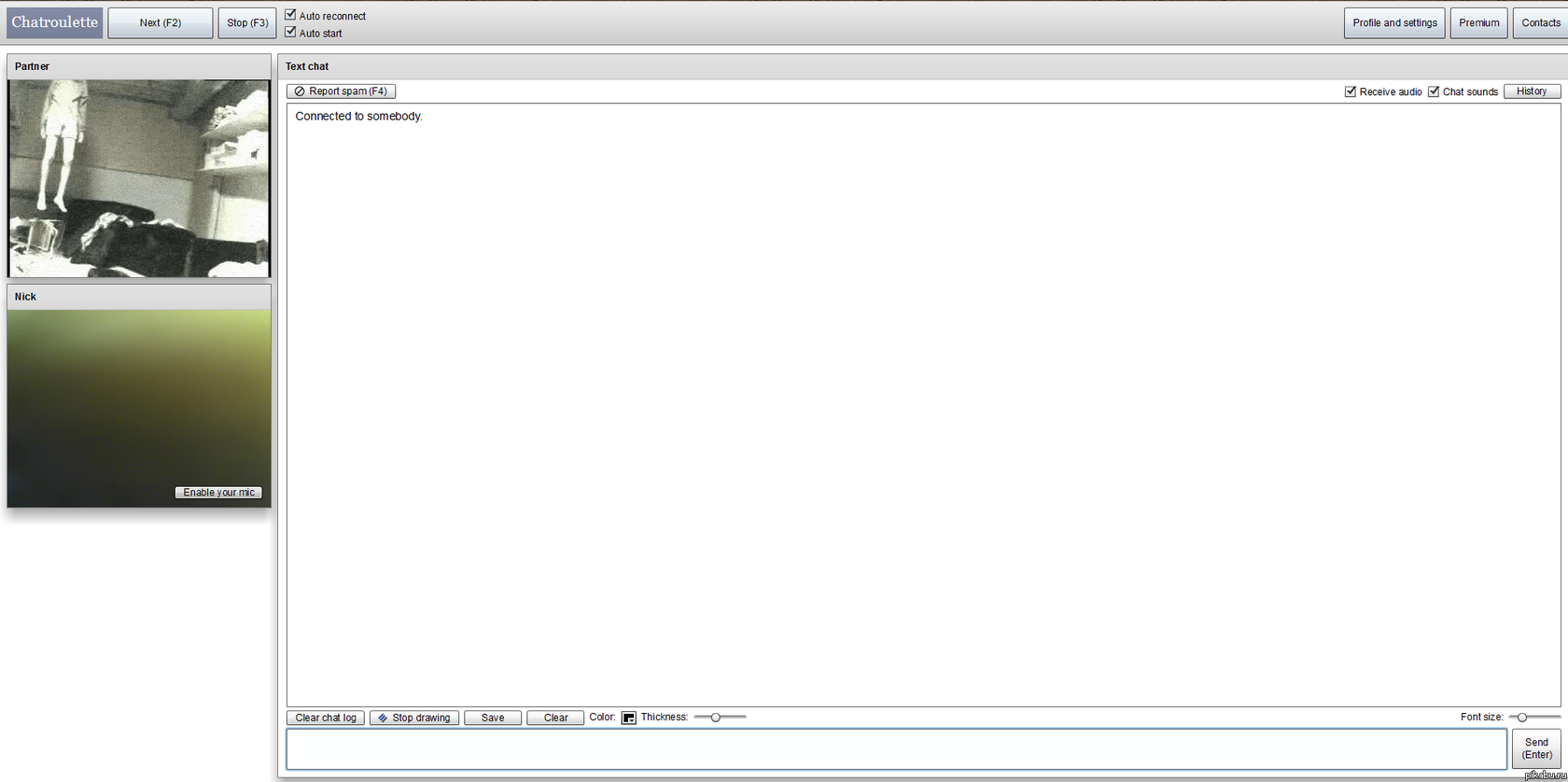 Решил зайти в анонимный чат :/