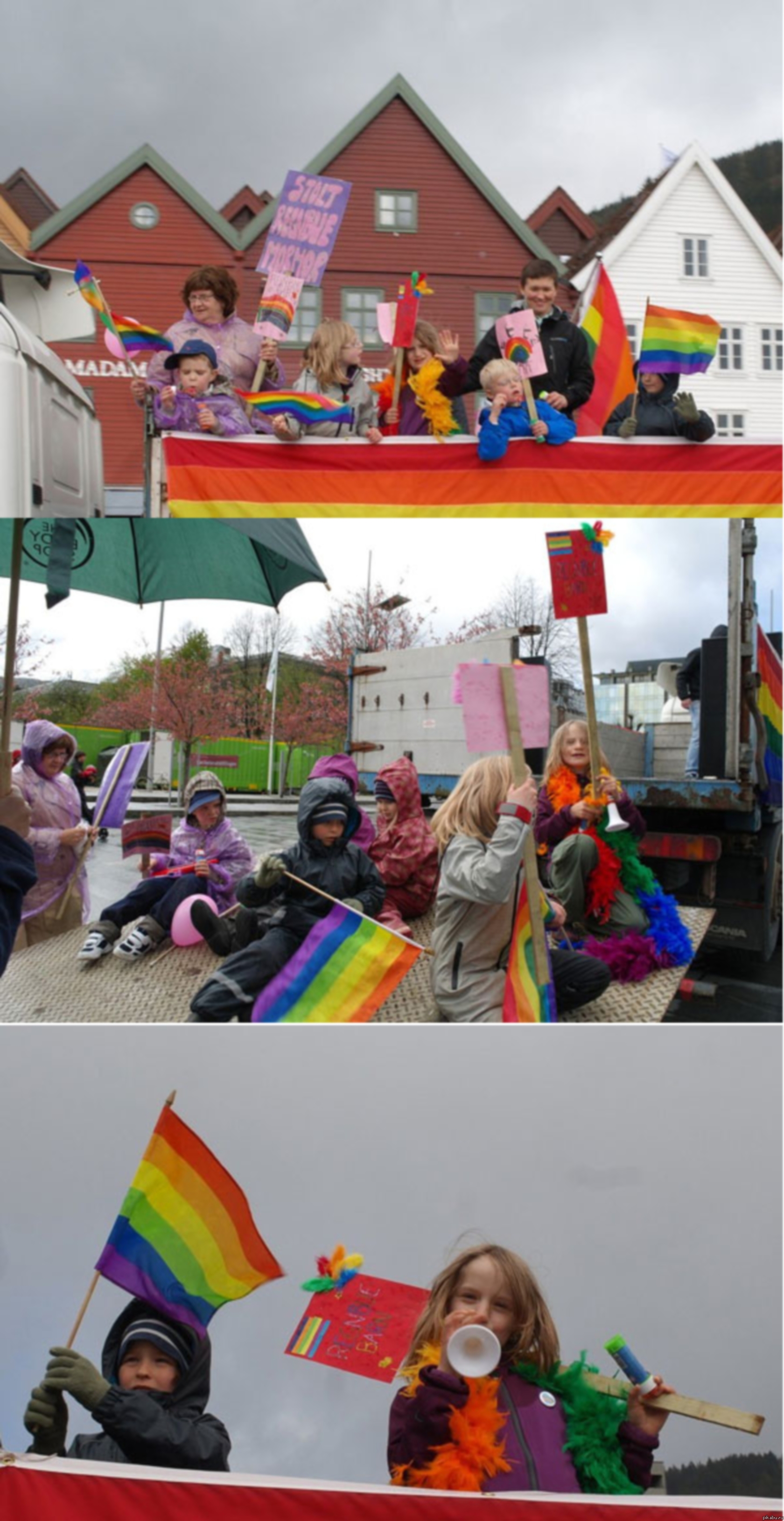 Детский гей парад в Скандинавии,нет слов... | Пикабу