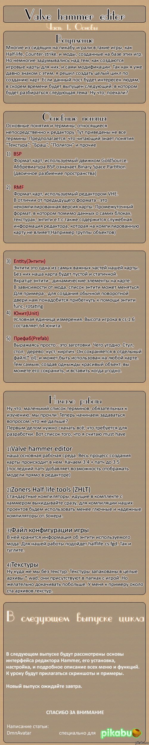 Цикл \"Создание карт\" Часть 1. Основы. Длиннопост