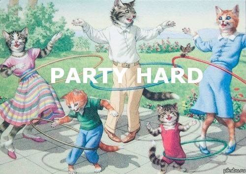 Party hard. 