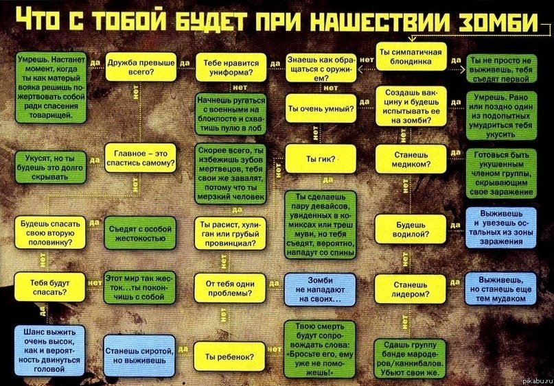 Что с тобой будет при нашествии зомби?