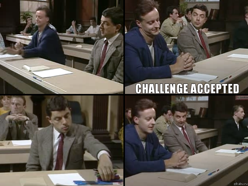 Challenge Accepted  Mr. Bean