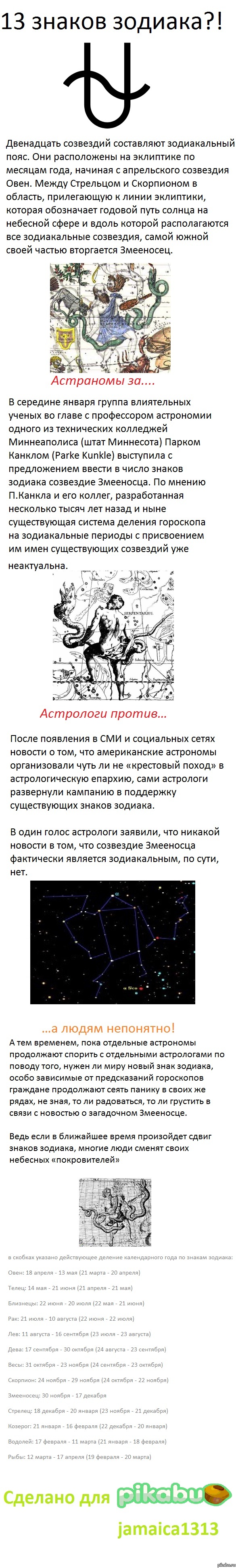 13 Знаков зодиака?!