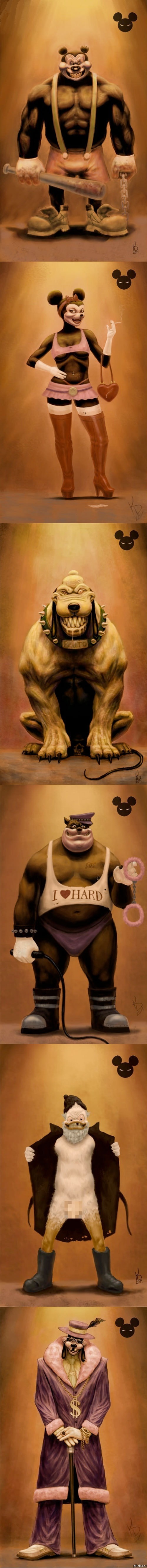 Необычный арт персонажей Disney.
