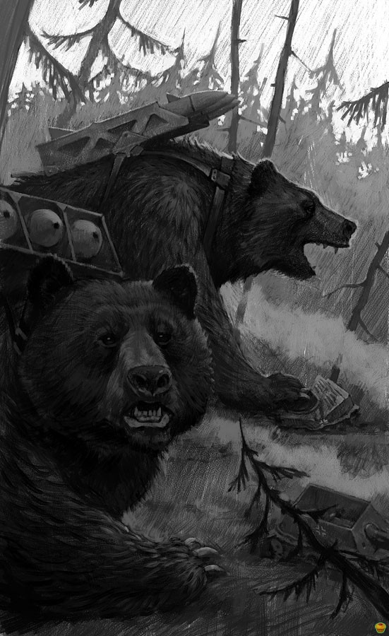 Комы медведи по древнеславянски. Велес медведь. Славянский медведь. Медведь у славян. Эскиз медведь в лесу.