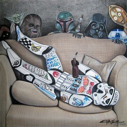 Уснул на вписке)))