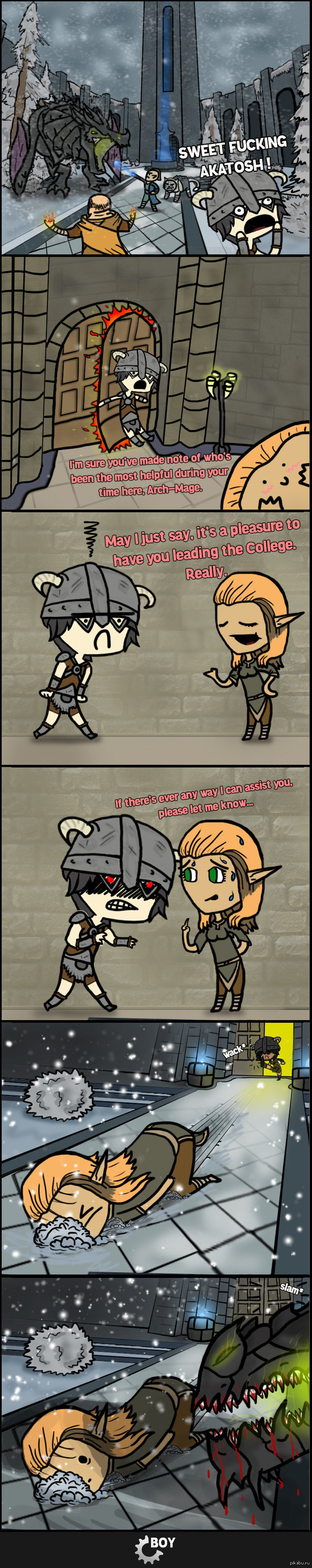 Комикс о Skyrim. (Знание Eng приветствуется)
