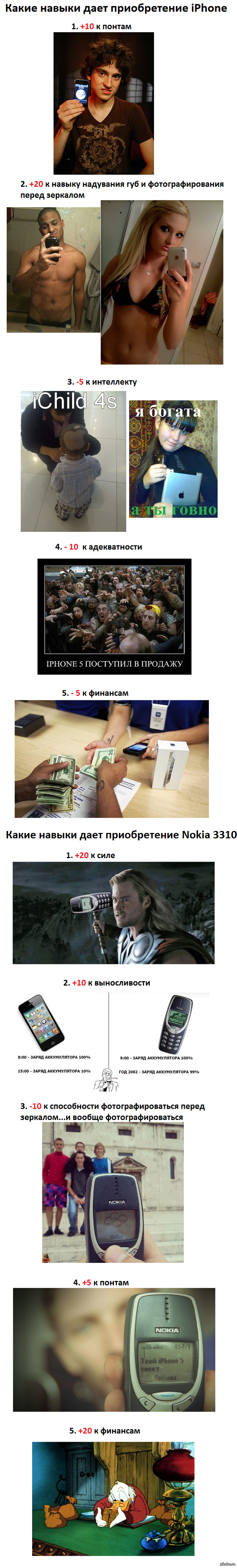 iPhone vs. Nokia 3310