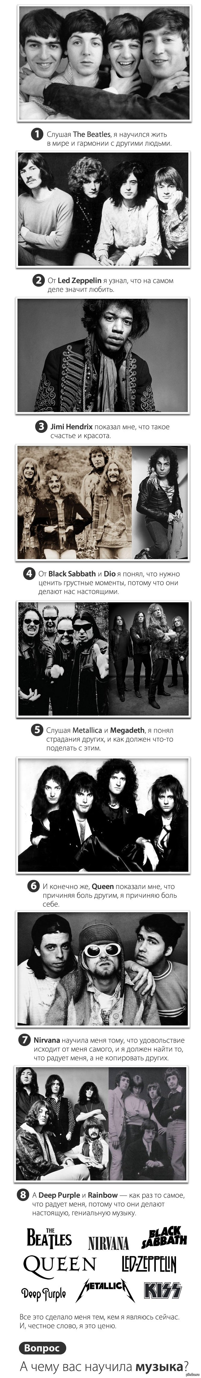 А чему вас научила музыка?