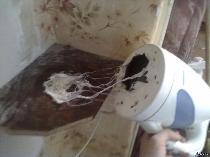 Привез в общагу чайник. Сосед решил проверить работает или нет.